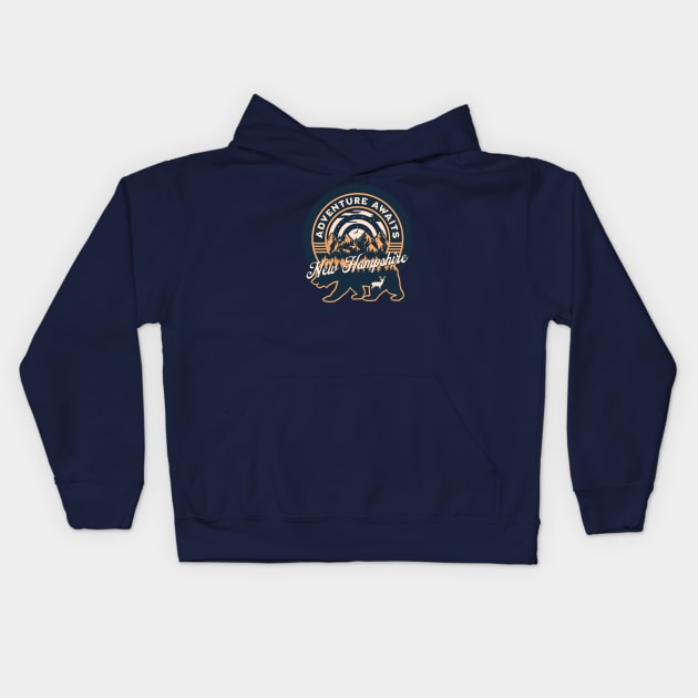 New Hampshire Kids Hoodie by Polynesian Vibes